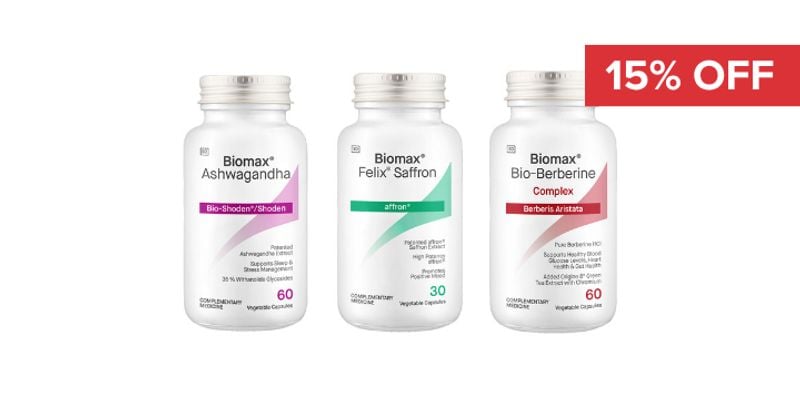 15% Off Select Biomax Supplements Cover Image